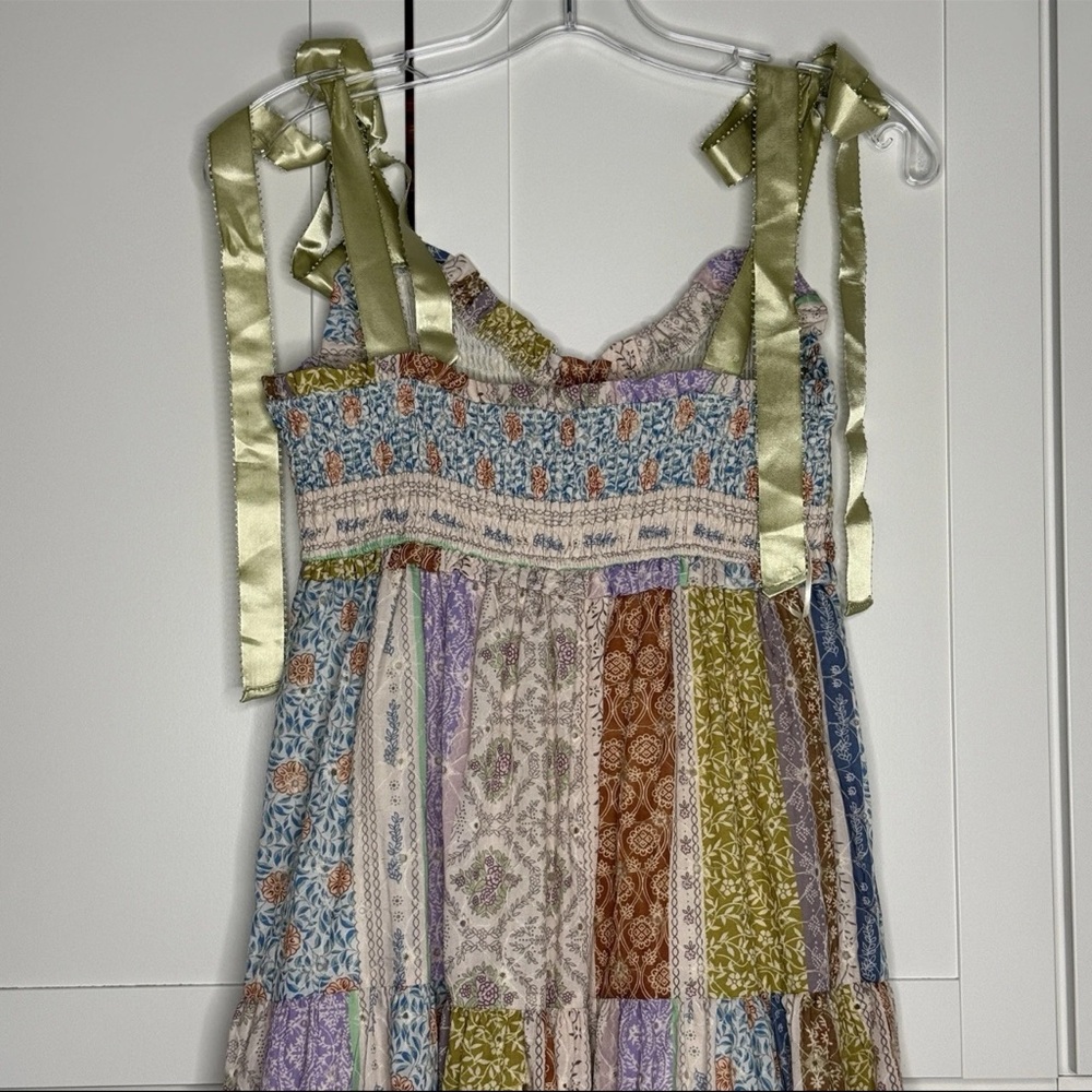 Dress Forum Los Angeles Maxi Gown Floral Patchwork Boho Hippie Cottagecore Fairy - Picture 7 of 16